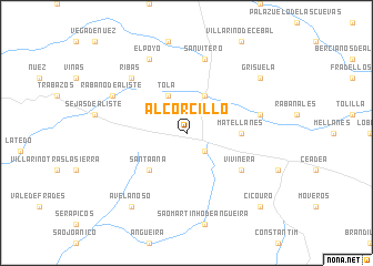 map of Alcorcillo