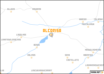 map of Alcorisa