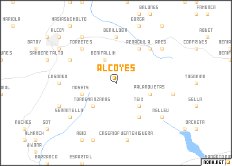 map of Alcoyes