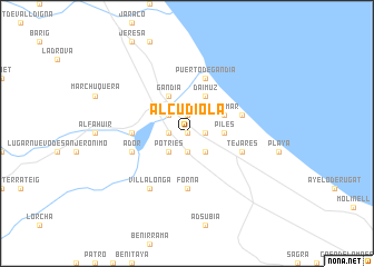 map of Alcudiola