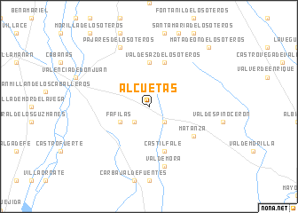 map of Alcuetas