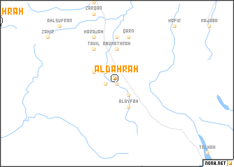 map of Āl Dahrah