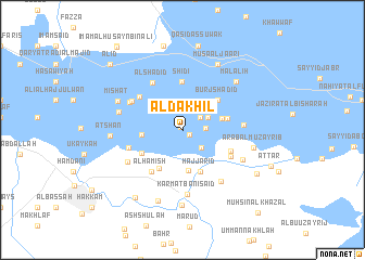 map of Āl Dakhīl