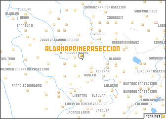 map of Aldama Primera Sección