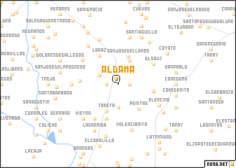 map of Aldama