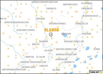 map of Aldama