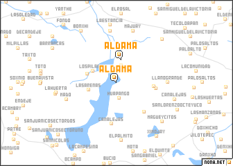 map of Aldama