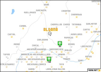 map of Aldana