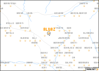 map of Aldaz