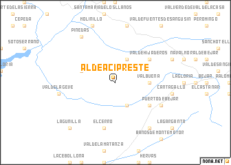 map of Aldeacipreste