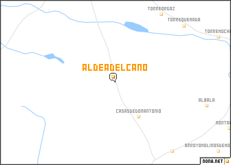 map of Aldea del Cano