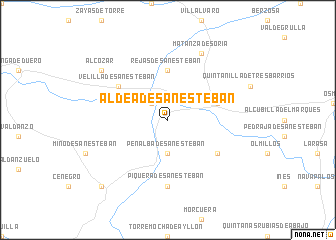 map of Aldea de San Esteban