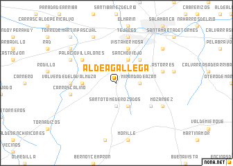 map of Aldeagallega