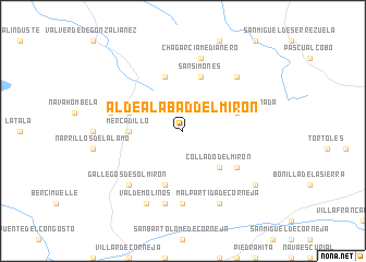 map of Aldealabad del Mirón