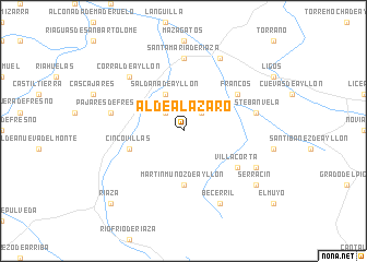 map of Aldealázaro