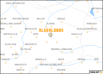 map of Aldealobos