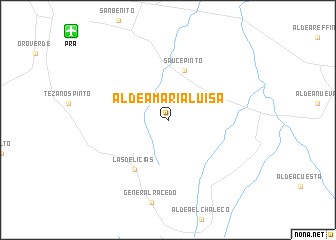 map of Aldea María Luisa
