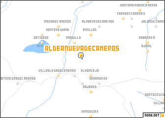 map of Aldeanueva de Cameros