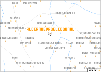 map of Aldeanueva del Codonal