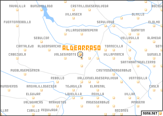 map of Aldearraso