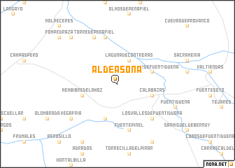 map of Aldeasoña