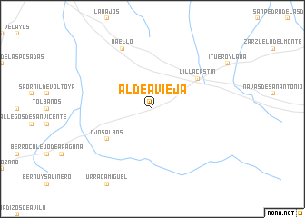 map of Aldeavieja