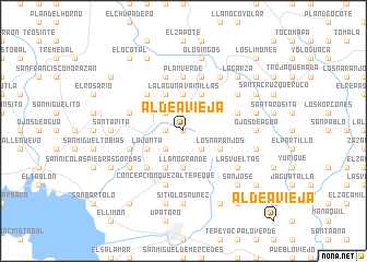 map of Aldea Vieja