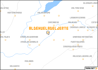 map of Aldehuela del Jerte