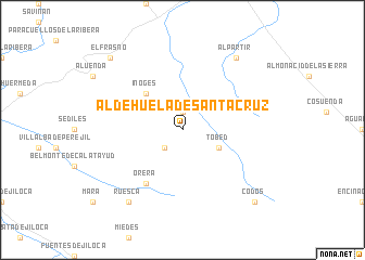 map of Aldehuela de Santa Cruz