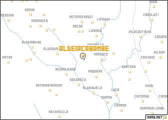 map of Aldeia Cabambe