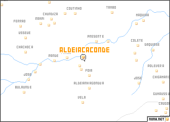 map of Aldeia Caconde