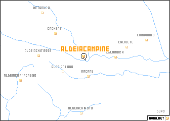 map of Aldeia Campine