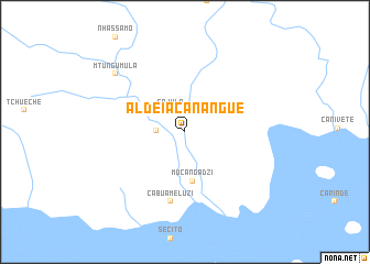 map of Aldeia Canangué