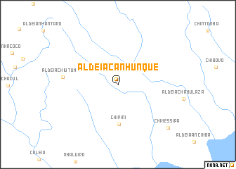 map of Aldeia Canhúnque