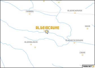 map of Aldeia Caume