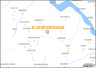 map of Aldeia Changudue