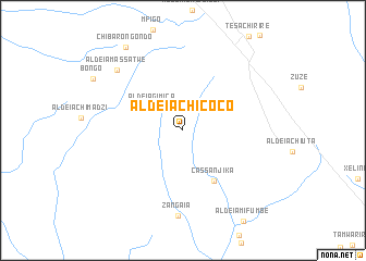 map of Aldeia Chicoco