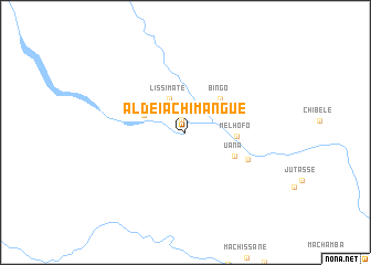 map of Aldeia Chimangue
