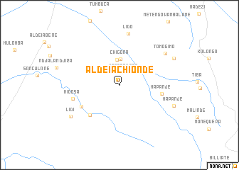 map of Aldeia Chionde