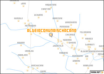 map of Aldeia Comunais Chacana