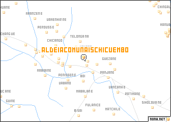 map of Aldeia Comunais Chicuembo