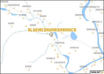 map of Aldeia Comunais Manhiça