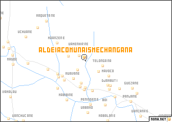 map of Aldeia Comunais Mechangana