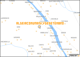 map of Aldeia Comunais 25 de Setembro