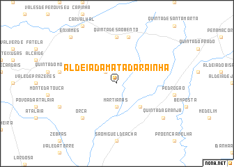 map of Aldeia da Mata da Rainha