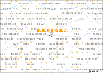 map of Aldeia das Dez