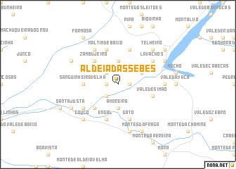 map of Aldeia das Sebes