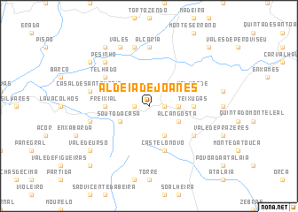 map of Aldeia de Joanes