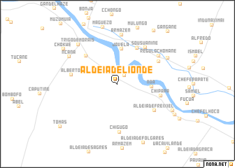 map of Aldeia de Lionde