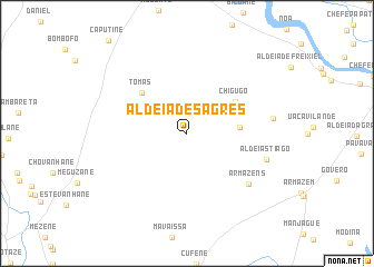 map of Aldeia de Sagres